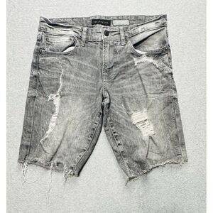 Aeropostale Shorts Womens 27‎ Gray Denim Stretch Distressed Normcore Ladies